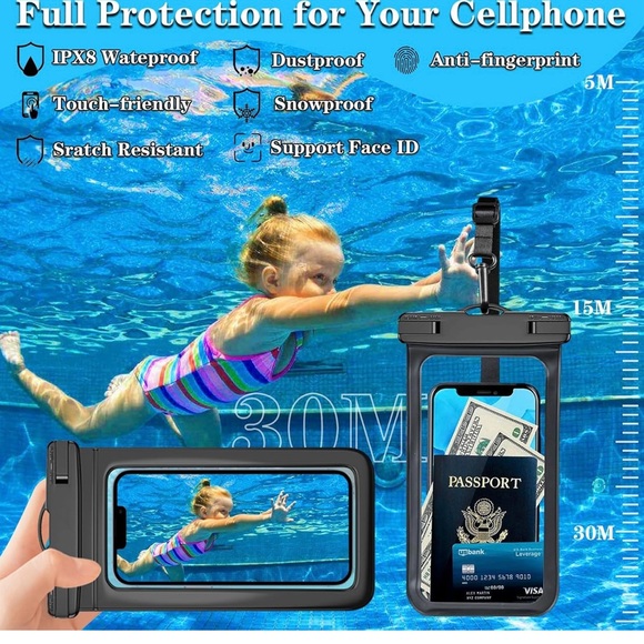 Waterproof Phone 1 Pouch Waterproof Case Dry Bag pick your color list below. - Picture 4 of 7